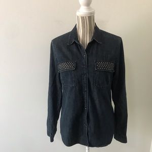 Gap Jean Shirt with Studded Pockets